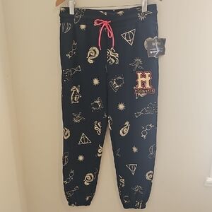 Kids Hogwarts Navy Joggers with Pink Accents‎
